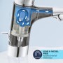 Grohe Start SilkMove EnergySaving Cloakroom Mono Basin Mixer Tap with Waste - Matt Black