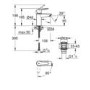 Grohe Start SilkMove EnergySaving Cloakroom Mono Basin Mixer Tap with Waste - Matt Black