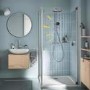 GROHE QuickFix Chrome Vitalio Comfort 250 Shower System with Thermostat for Wall Mounting