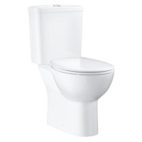 Close Coupled Rimless Toilet with Soft Close Seat - Grohe Bau Closed Back
