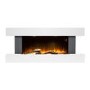 IMPERFECT - White 52inch Wall Mounted Electric Fireplace - AmberGlo