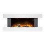 IMPERFECT - White 52inch Wall Mounted Electric Fireplace - AmberGlo