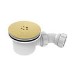 90mm Brushed Brass Shower Tray Waste