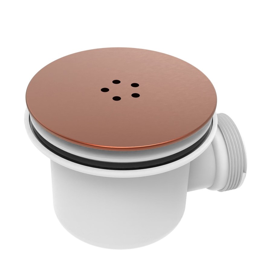 90mm Brushed Bronze Shower Tray Waste