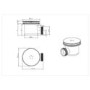 90mm Brushed Bronze Shower Tray Waste