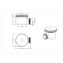 90mm Chrome Shower Tray Waste