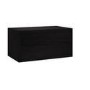 ONLY OPENED - Wide Black Floating Bedside Table with Storage - Hiro