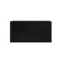 ONLY OPENED - Wide Black Floating Bedside Table with Storage - Hiro