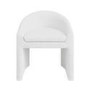 ONLY OPENED - Upholstered Ivory boucle Curved Tub dining chair - Kelsey