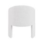 ONLY OPENED - Upholstered Ivory boucle Curved Tub dining chair - Kelsey
