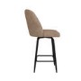 ONLY OPENED - Beige Faux Leather Swivel Kitchen Stool - Logan