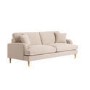 ONLY OPENED - Beige Woven Fabric 4 Seater Sofa - Payton