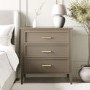 ALMOST PERFECT - Dark Wood Chest of 3 Drawers - Delilah
