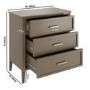 ALMOST PERFECT - Dark Wood Chest of 3 Drawers - Delilah