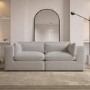 ALMOST PERFECT - Beige Boucle 3 Seater Sofa - Hudson