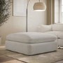 ALMOST PERFECT - Beige Boucle Footstool - Hudson