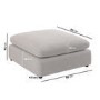 ALMOST PERFECT - Beige Boucle Footstool - Hudson