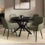 ALMOST PERFECT - Set of 2 Sage Green Faux Leather Dining Chairs - Logan