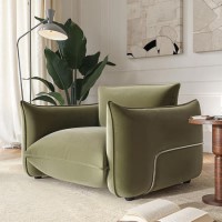 ALMOST PERFECT - Sage Green Velvet Armchair - Santo