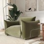 ALMOST PERFECT - Sage Green Velvet Armchair - Santo
