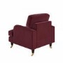 ALMOST PERFECT - Burgundy Velvet Armchair - Payton