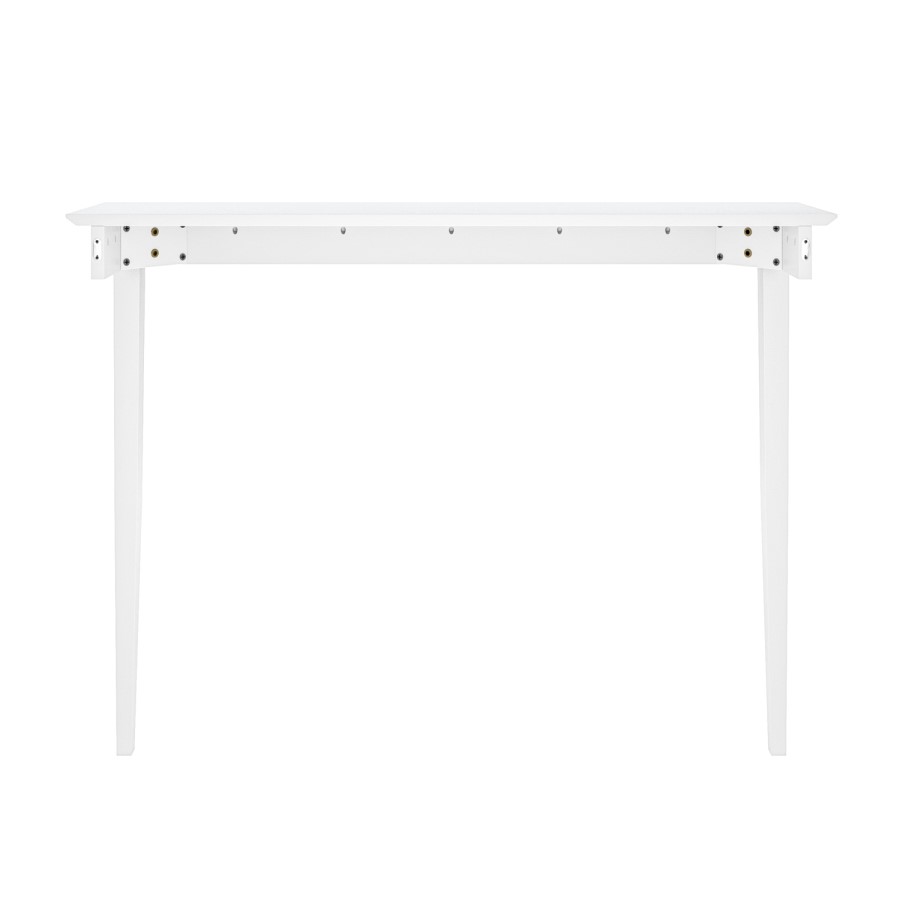 Small & Narrow White Wall Mounted Console Table - 115cm - Ava