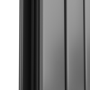 Eco Eleganza Anthracite Horizontal Flat Aluminium Middle Connection Radiator 600x750mm Double Panel 3056 BTU