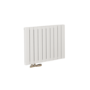 Eco Eleganza White Horizontal Flat Aluminium Middle Connection Radiator 600x750mm Double Panel 3056 BTU