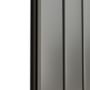 Eco Eleganza Anthracite Horizontal Flat Aluminium Middle Connection Radiator 600x975mm Single Panel 2992 BTU