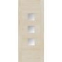 External Accoya Door with Frosted Glass - Unfinished - 1981 x 838 x 44mm - Turin Essential - XL Joinery