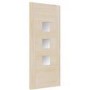 External Accoya Door with Frosted Glass - Unfinished - 1981 x 838 x 44mm - Turin Essential - XL Joinery