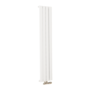 Eco Eleganza White Vertical Flat Aluminium Middle Connection Radiator 1600x300mm Single Panel 2036 BTU