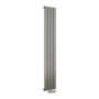 Eco Eleganza Anthracite Vertical Flat Aluminium Middle Connection Radiator 1800x300mm Single Panel 2258 BTU