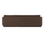 Brown Fabric 4 Seater Right Hand Chaise L-Shape Corner Sofa - Arden
