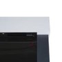 ALMOST PERFECT - White Wall Mounted Electric Fireplace Suite - 39 Inch - Amberglo