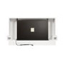 White 48inch WiFi Enabled Wall Mounted Electric Fireplace - AmberGlo