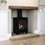 Cast Iron 5kW Log Burning Multi-Fuel Stove in Black - AmberGlo
