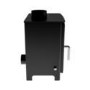 Cast Iron 8kW Log Burning Multi-Fuel Stove in Black - AmberGlo
