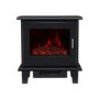 ONLY OPENED - Black Electric Stove with Chrome Handle - Amberglo
