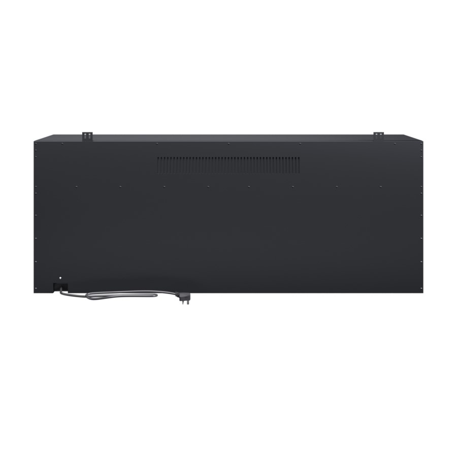 ALMOST PERFECT - Black 50inch WiFi Enabled Inset Electric Media Wall Fireplace - AmberGlo
