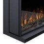 GRADE A3 - Black 3-Sided Inset Electric Media Wall Smart Fire Place - 40 Inch - AmberGlo