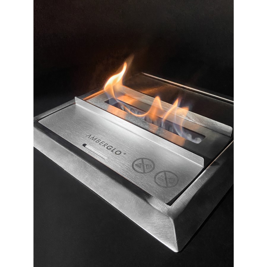 Modern Black Bioethanol Hanging Fire - AmberGlo