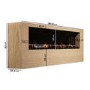 Wall-Mounted Electric Fire with Oak Surround - 70 Inch - AmberGlo