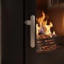 Floating 5.1kW Log Burner Multi-Fuel Stove in Black - AmberGlo