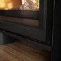 Freestanding 8.2kW Wide Log Burner Stove in Black - AmberGlo
