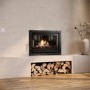 Inset Cassette 8.2kW Log Burner Stove in Black - AmberGlo