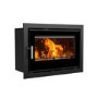 Inset Cassette 8.2kW Log Burner Stove in Black - AmberGlo