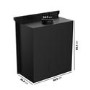 Semi-Inset 5.1kW Log Burner Stove In Black - AmberGlo