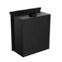 Semi-Inset 5.1kW Log Burner Stove In Black - AmberGlo