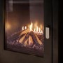 Freestanding 1.8kW Electric Log Burner Style Stove in Black with Log Store - AmberGlo